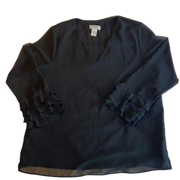 Carmen blouse long sheer sleeves - Picture 1 of 4